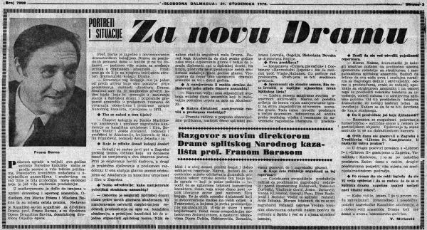 Za novu dramu Baras