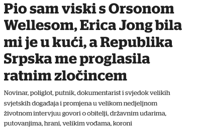 MIlic intervju