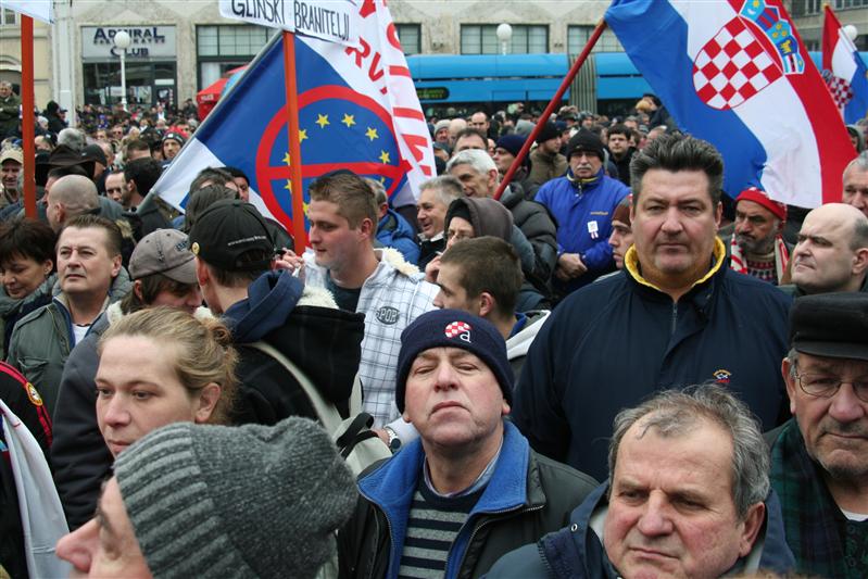 Braniteljski prosvjed u Zagrebu