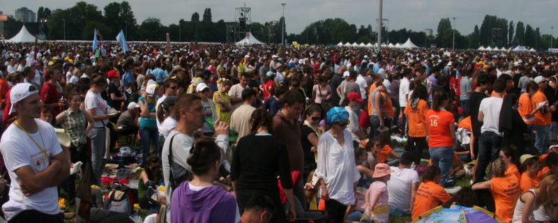 Papa na hipodromu u Zagrebu